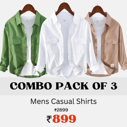Three-Piece Parade Casual Shirts for Men