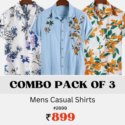 Triple Ensemble Edition Casual Shirts for Men