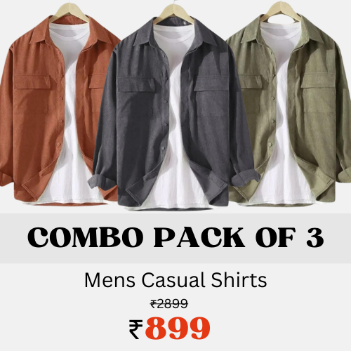 Ternary Textile Treats Casual Shirts for Men