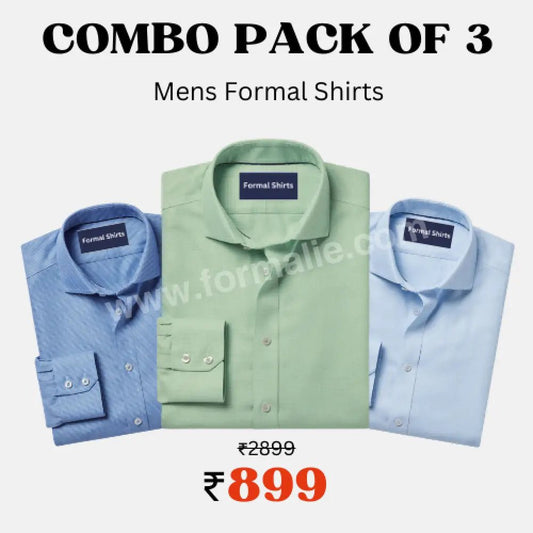 Fashion Trio Pack of 3 combo shirts for men - Formalie Co