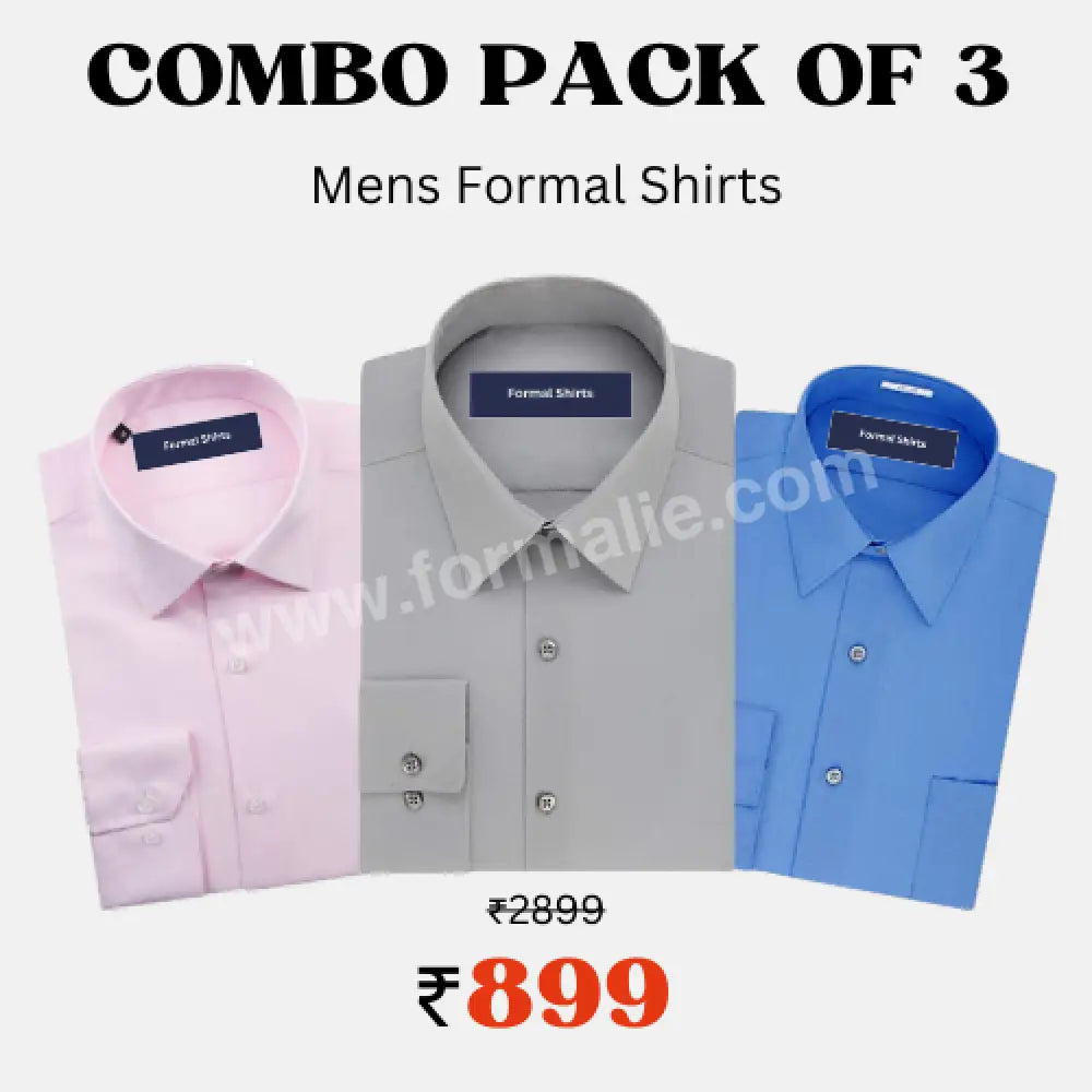 Triple Trio Pack Of 3 Combo Shirts For Men Men Shirt